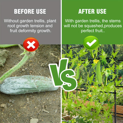 Sturdy Metal Arch Trellis for Climbing Plants, Featuring a Nylon Net, Easy to Put Together, Perfect for Vegetable And Flower Vines (Dimensions: 105X162X160Cm)