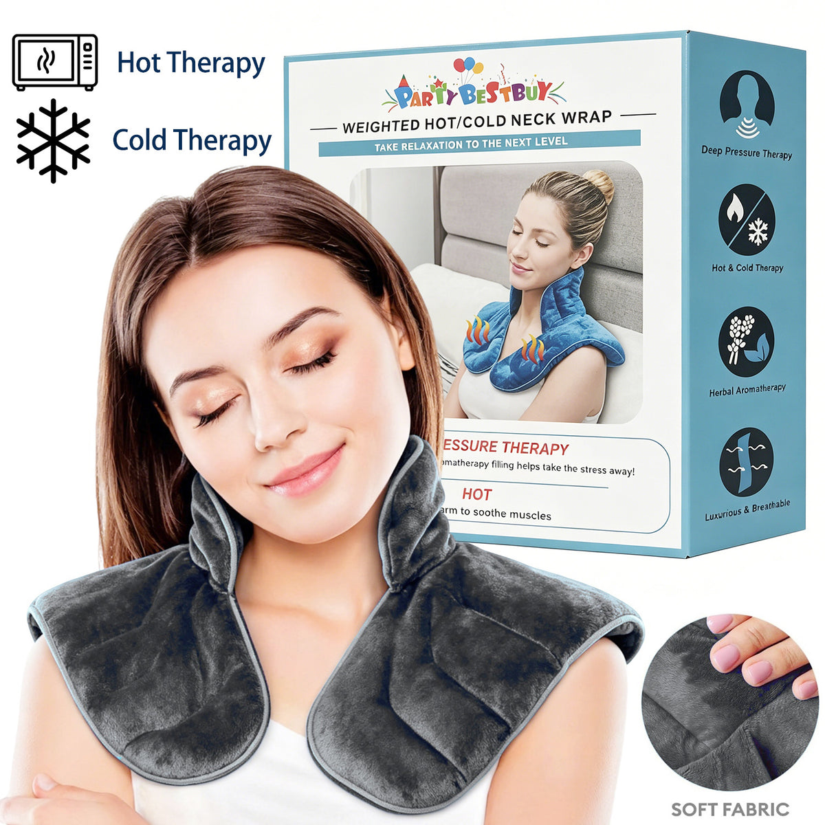 Microwavable Neck and Shoulder Heat Pad detail view 18 for Australian shoppers