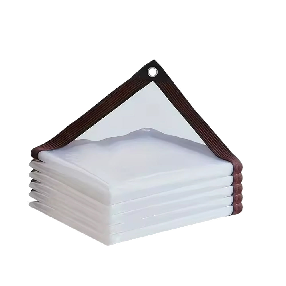 2*3m&3*4&3*5m Waterproof Clear Tarps with Grommets - Duty Outdoor Rainproof Covering Solution - Ideal for Henhouse, Porch Canopy, Plant, Enclosure Gardening, And More