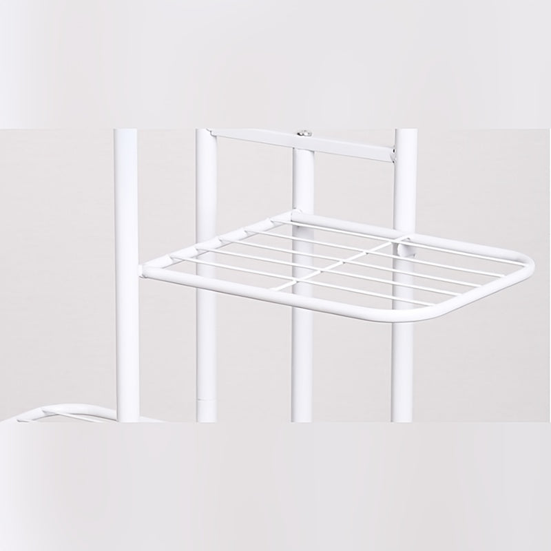 1pc 5-Tier Iron Steel Plant Stand, Heavy Duty Flower Pot Rack, Multi-functional Ladder Plant Display Shelf for Indoor & Outdoor, Ladder Display Shelf for Balcony, Patio & Garden, Space-Saving Potted Plant Holder, Durable Steel Frame Organizer