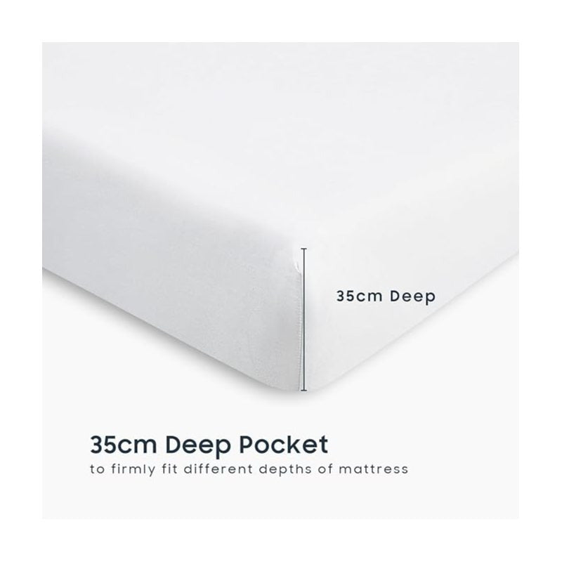 4pcs Bed Sheet Set - Ultra Soft - Super Cooling & Soft Bed Sheets - Fitted Sheet Deep Pocket Up to 35cm - Hotel-Quality Bedding Sheets Set - GREAT GIFTS