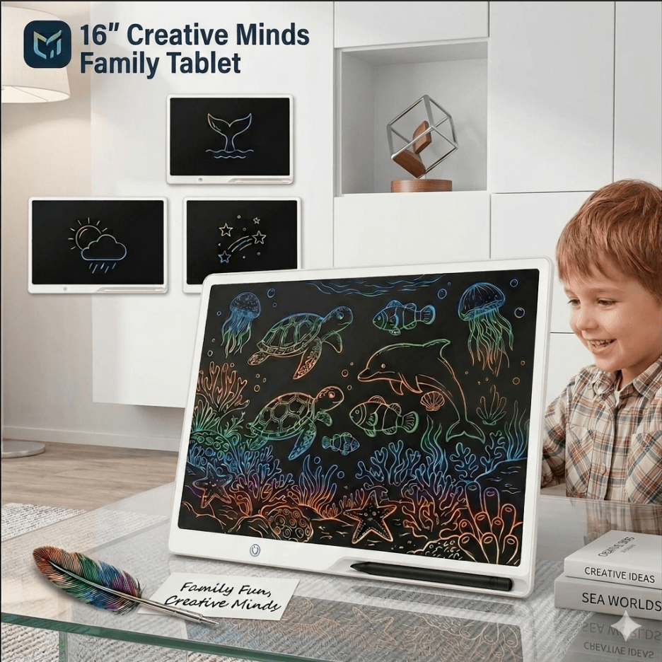 20" Large LCD Writing Tablet, Rechargeable Drawing Board for Kids, Electronic Erasable Sketch Pad, Educational Learning Toys & Birthday Gifts for Toddlers, Portable Children'S Easel