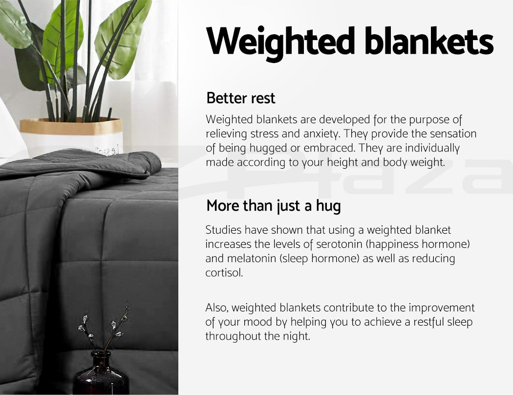 Giselle Weighted Blanket 7KG 9KG Kids 5KG 11/2.3KG Adult Relax Heavy Gravity