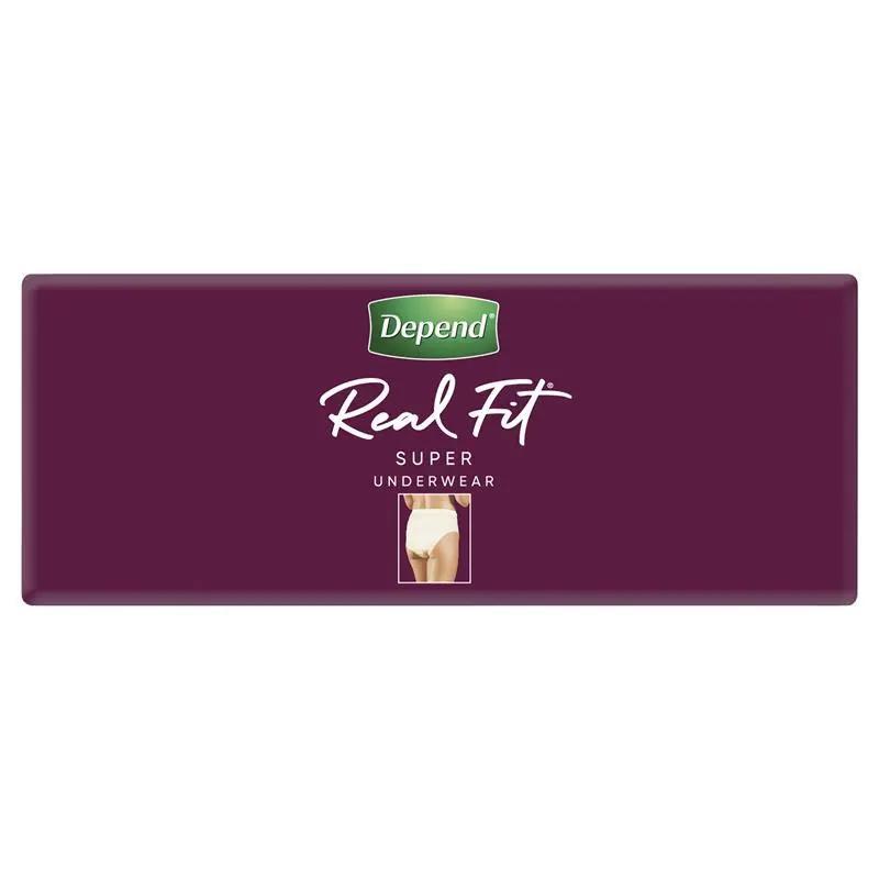 Depend Women Real Fit Underwear Super Large 16 Bulk Pack
