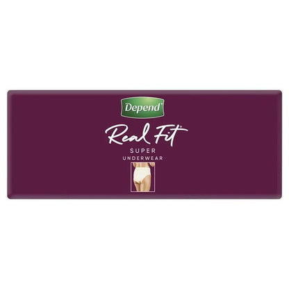 Depend Women Real Fit Underwear Super Large 16 Bulk Pack