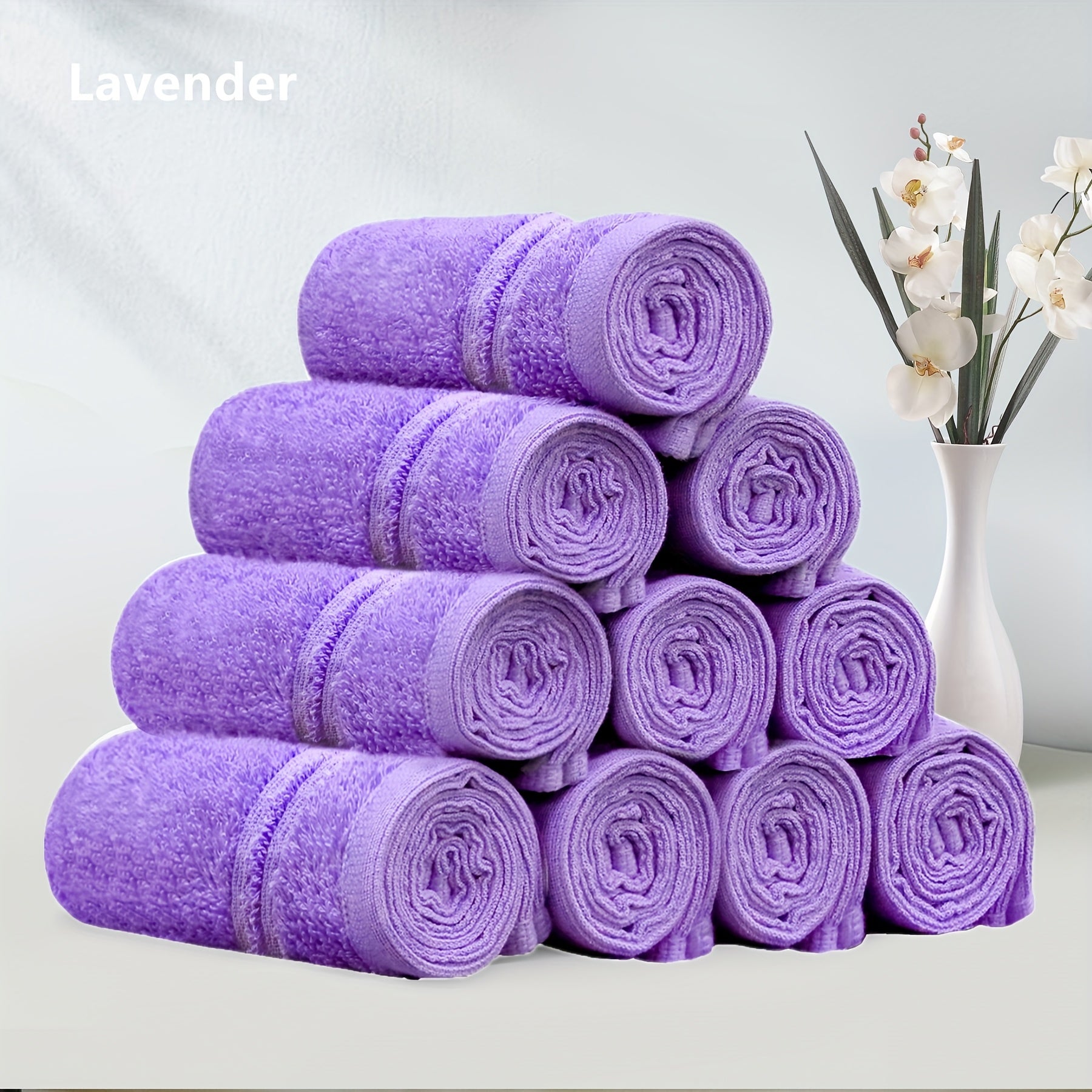 10-Piece Cotton Bath Towel Set - Quick-Dry for Practical Everyday – additional product view 42