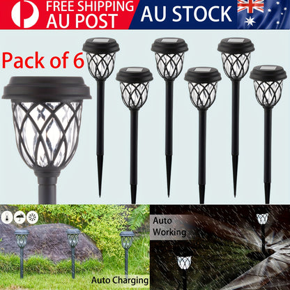 6/12 Pack Solar Garden Lights Outdoor White LED, Solar Pathway Lights, Used for Outdoor Lights Solar Garden Lawn Patio Pathway Yard Farm, Solar Garden Outdoor Lights