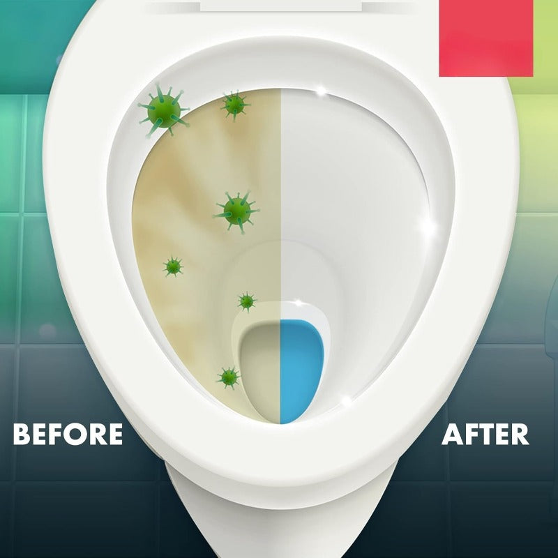 12 pk x 40g Toilet Cistern Blocks, Blue Ocean Scent Freshener Tablets, Powerful Rim and Bowl Cleaning, Long-Lasting Fragrance, Prevents Limescale, and Effectively Fights Odours