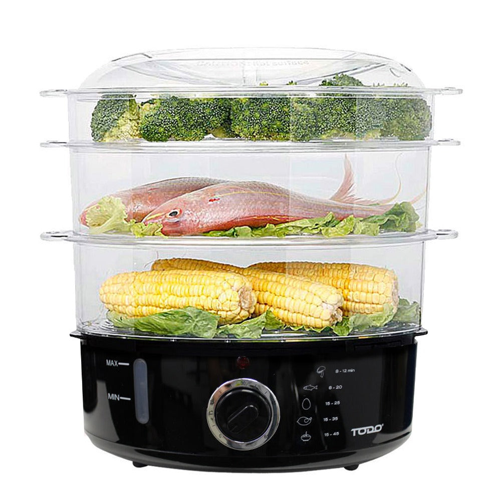 Multi-Tier Electric Food Steamer main product view for Australian shoppers