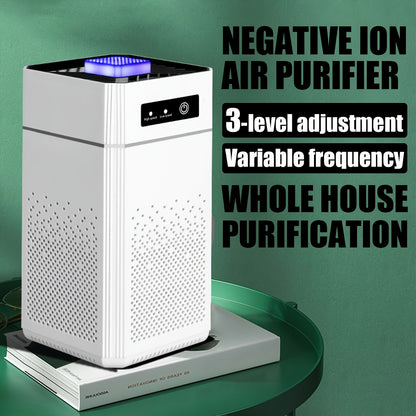 Portable Negative Ion Air Purifier with Filter / Equipped with HEPA Filter Screen / USB Charging Cable / Removes Odors And Dust / Air Purifier Air Volume 51-150 Cubic Meters Per Hour / Durable Plastic / High-Quality Filter Element