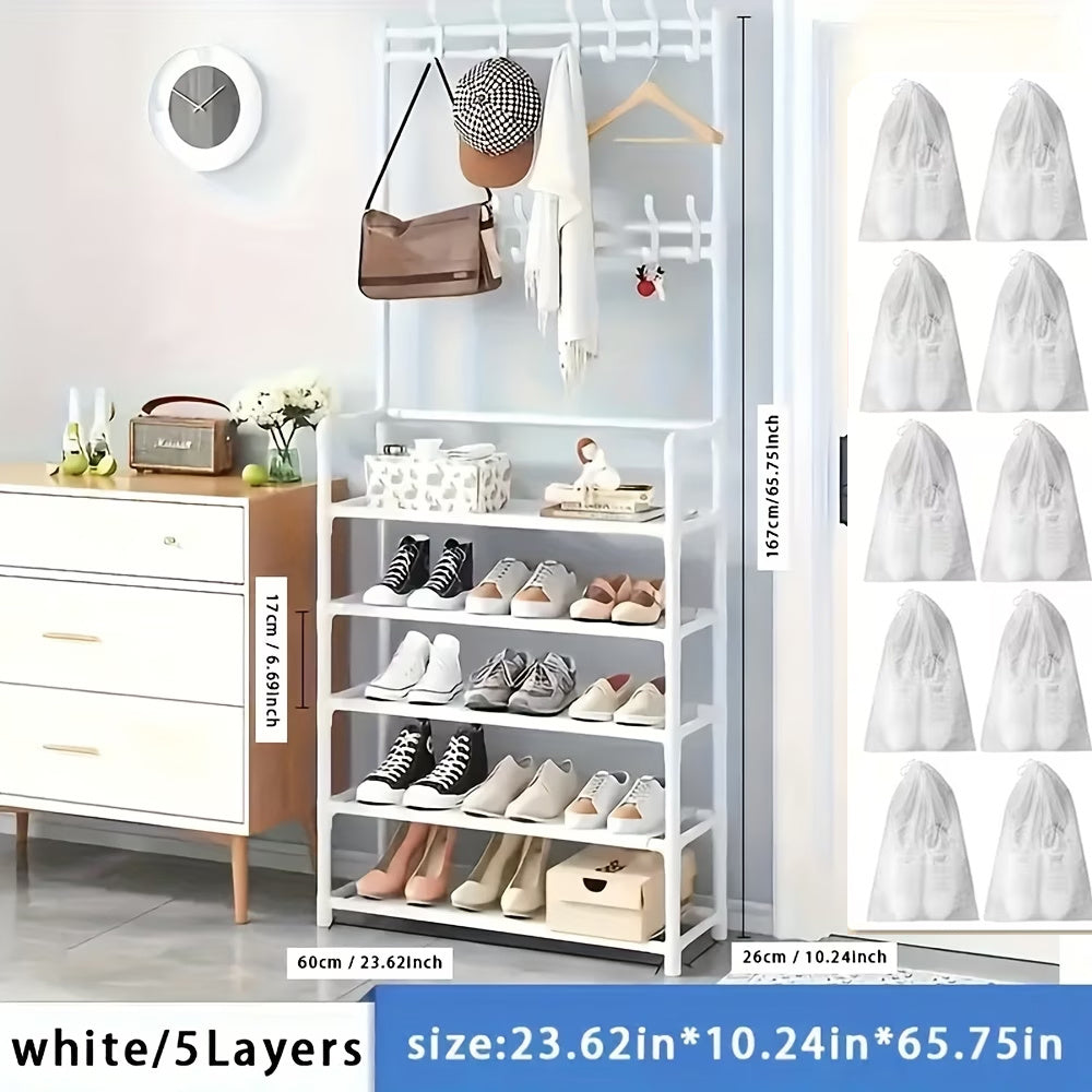 Black Freestanding Shoe Rack product detail 20
