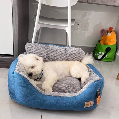 Indoor Comfortable Dog Cage Mat, Winter Warm Dog Bed, Golden Retriever Pet Sleeping Mat, All-Season Large Dog Sofa, Dog Mat