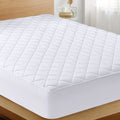 100% Waterproof Quilted Mattress Protector Cover | Machine Washable, Luxurious Ultra Soft, 40cm Deep Pocket, Suitable for Bedroom, Dorm, Hotel for Single, Double, Queen, King Beds, Microfiber
