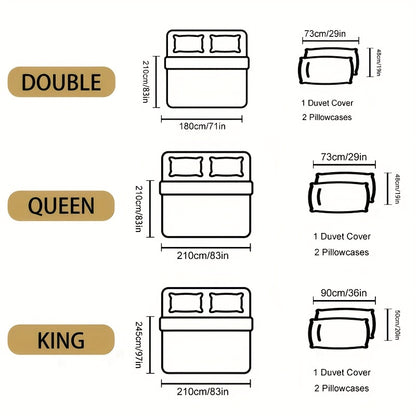 [Halloween Gift] Winter Thick Plush Fluffy Quilt Cover Set (king/queen), Super Soft Duvet Cover 2/3pcs Set (1 Ombre Duvet Cover, 2 Pillowcases) Zipper Closure, Machine Washable Easy Care.