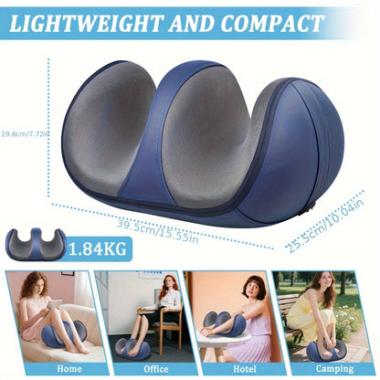 Cordless 3D Shiatsu Foot Massager with Deep-Kneading Nodes & Heat - USB Rechargeable Portable Full Body for Calf, Leg, Arm, Hand - -like Surface (Low-Maintenance) - Ideal Gift for Relaxation & Improved