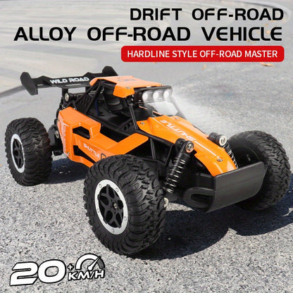 All-terrain Electric Toy Car, 1:16 Scale, 2.4GHz Remote Control High-speed Off-road Vehicle, Top Speed 20 Km/h, Equipped With Headlights And Shock Absorbers.