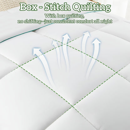 350/500/700GSMSingle Piece Of Bamboo Fiber Comforter Suitable for All Seasons - A Thick Quilt Featuring A Bamboo Design Available In Multiple Sizes for Travel And Hotel Use - A Luxurious Bedspread Gift