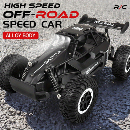 All-terrain Electric Toy Car, 1:16 Scale, 2.4GHz Remote Control High-speed Off-road Vehicle, Top Speed 20 Km/h, Equipped With Headlights And Shock Absorbers.
