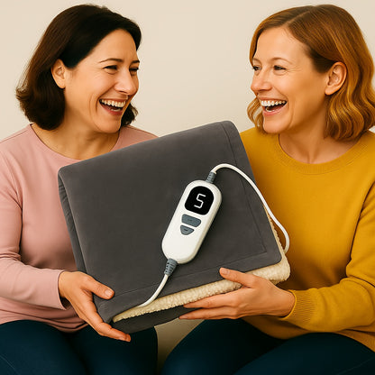Electric Blanket 130 X 160 Cm - Heated Blanket & Heating Blanket, 5 Temperature Settings & Automatic Shutoff, Overheat Safety Feature, Washable in Machine, Cozy Warm Blanket for Bed & Couch, Flannel Electric Throw Blanket