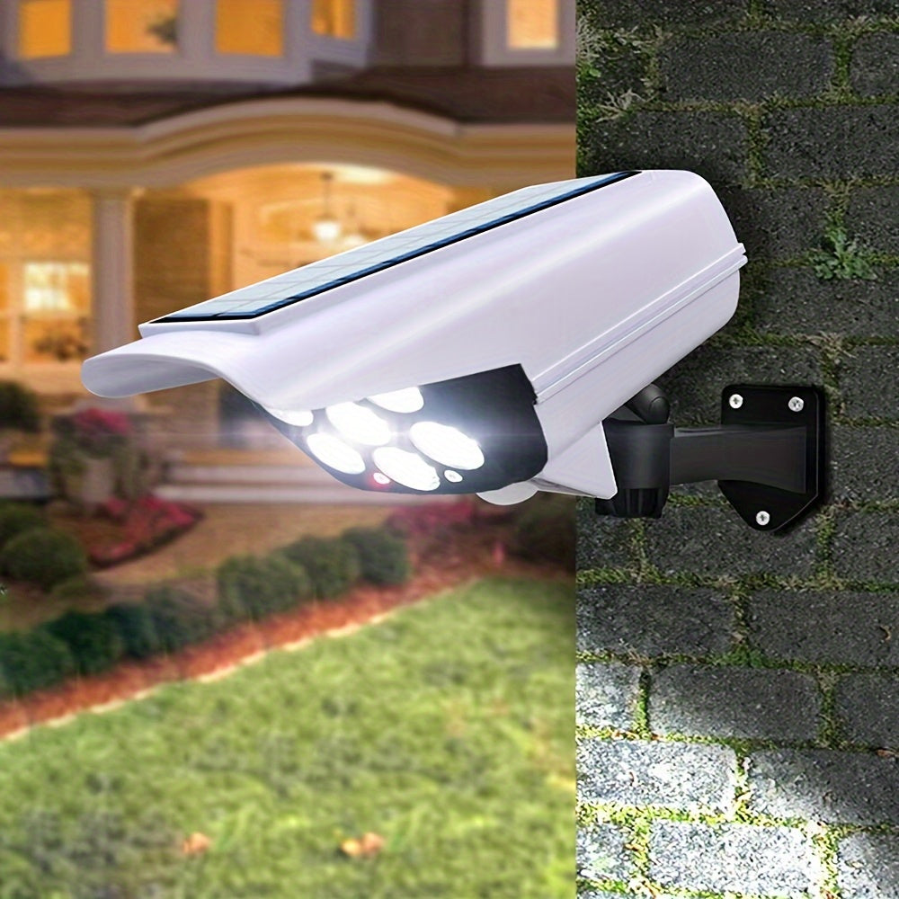 1pc 6500K Super Bright 77 LED Solar Wall Light, Motion Sensor, 3 Lighting Mode Light, IP65 Outdoor Garden Security Street Yard Flood Lamp Solar Garden Lamp