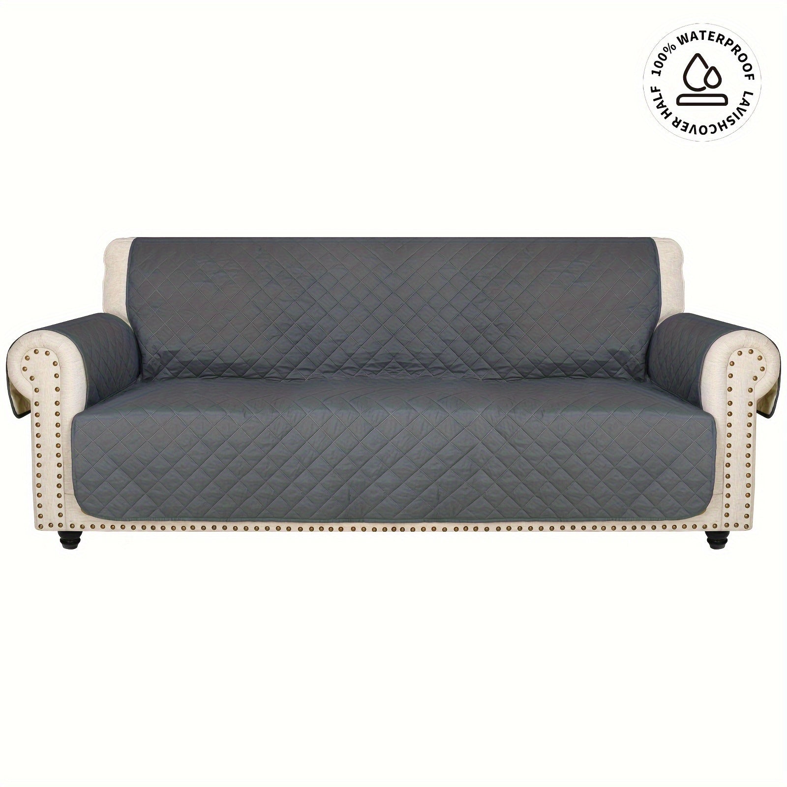 High Quality Sofa Towel, Pet Scratch Resistant Sofa Cover, Upgraded Non-slip Buckle On The Back with Pockets On The Side, Recliner Protector for Bedroom, Office, Living Room, Home Decoration
