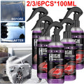 2/3/6pcs 3 in 1 High Protection Ceramic Coating Spray 100ML Quick Car Coat Hydrophobic