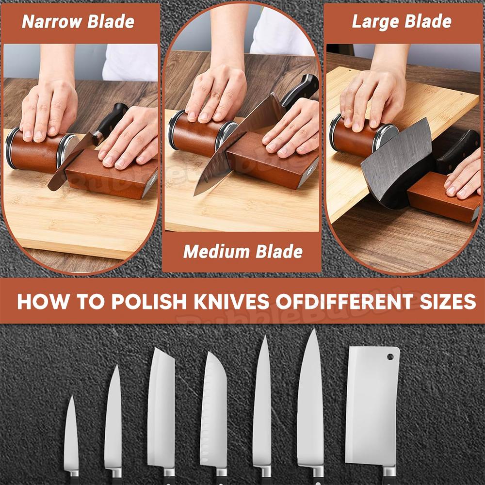 Premium Knife Sharpener Pro Rolling Edge Sharpeners Diamond Sharpening Stone New BubbleBubble