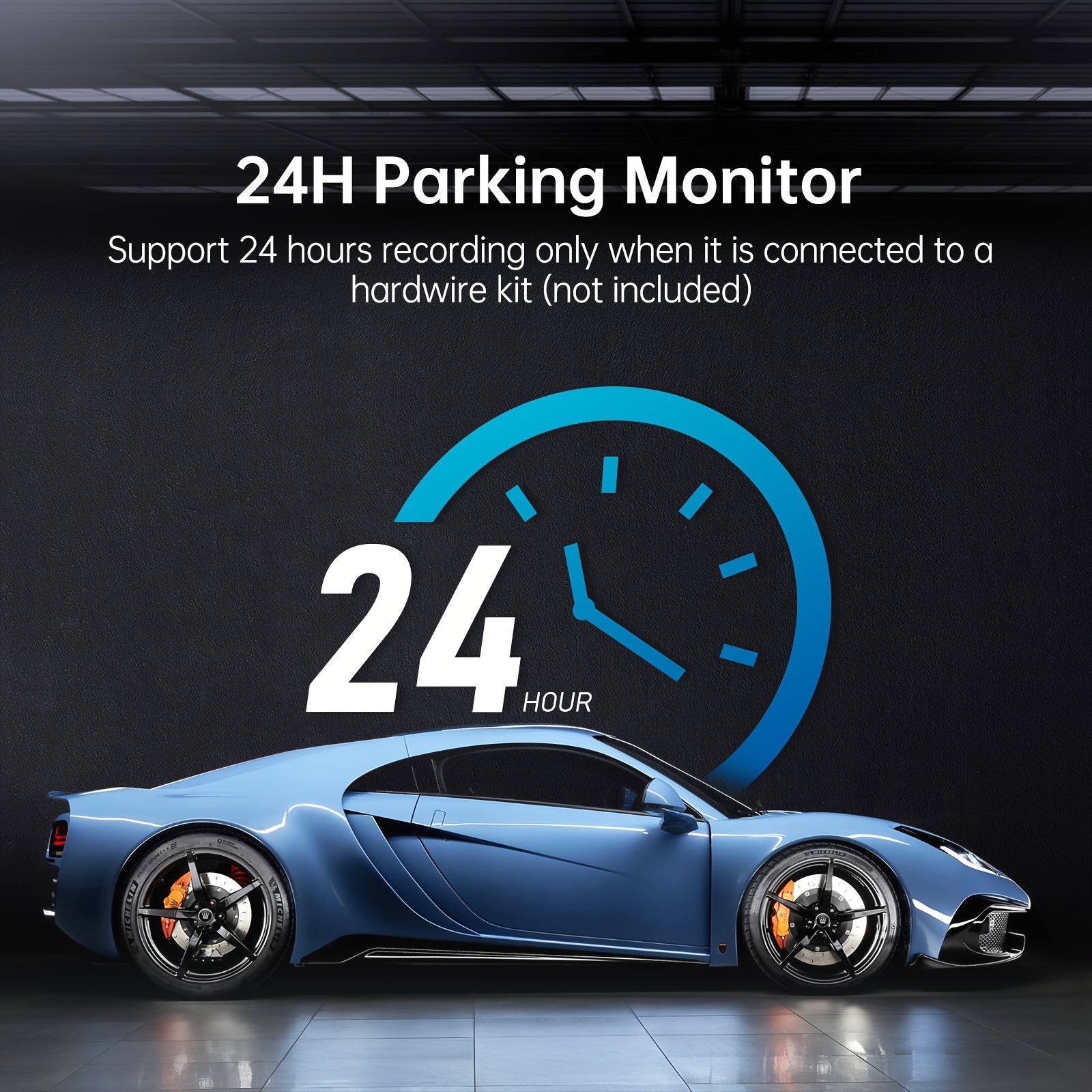 1296P HD Dash Camera for Cars, Dash Cam with WDR Tech, Dash Cam for Cars or Trucks, Ultral Clear Night Vision, Smart English Voice Control, Smart APP Control, G-Sensor, Loop Recording, 24H Parking Mode Car Camera, Simple Installation, Easy to Use, Without
