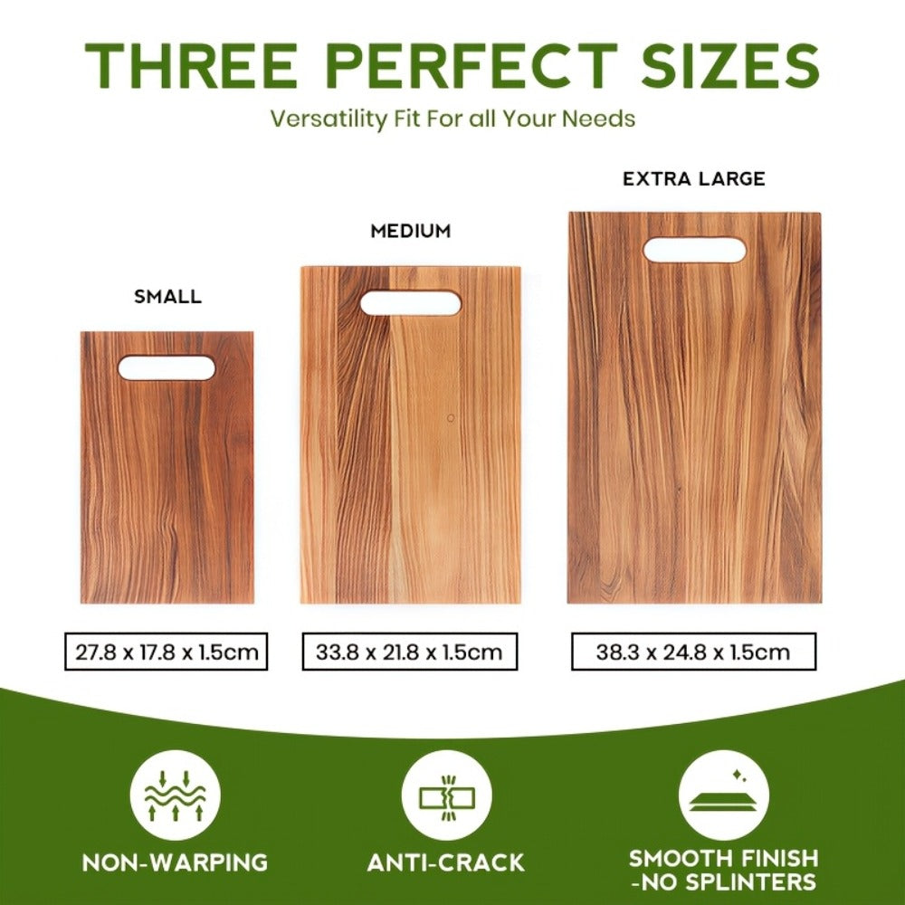 Acacia Wood Cutting Board Set detail view 7 for Australian shoppers