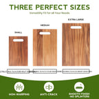 Acacia Wood Cutting Board Set detail view 3 for Australian shoppers