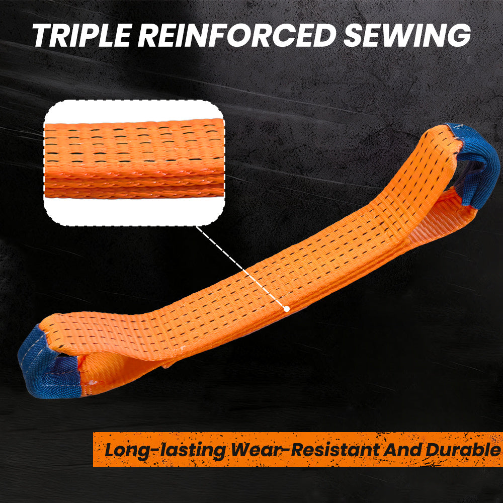 4pcs Heavy-Duty Vehicle Tie Down Straps, Vehicle Transport Tie-Down Straps - Universal - 4pcs - 50mm Width - Abrasion-Resistant - Non-Slip - Reusable Linen Ratchet Straps with Secure Tie-Off Hooks - Reusable Load Suitable for Cars, Trailer, and Roof Rack,