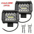 10.16cm/15.24cm/17.78cm/55.88cm Led Work Lights Flood Combo Beam High Brightnes Light Bar For Offroad, Suvs, Atvs, Utvs, Trucks, Boats