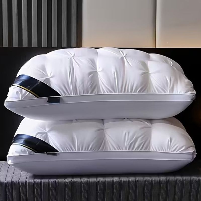 [Luxury Hotel Pillow] Luxury Hotel Quality Pillow, 48.26X73.66 cm | High Quality Soft Down Alternative Filling, Suitable for Back, Abdomen Or Side Sleeper Sleepers, And Pregnant Women, Polyester, Hand Wash Only