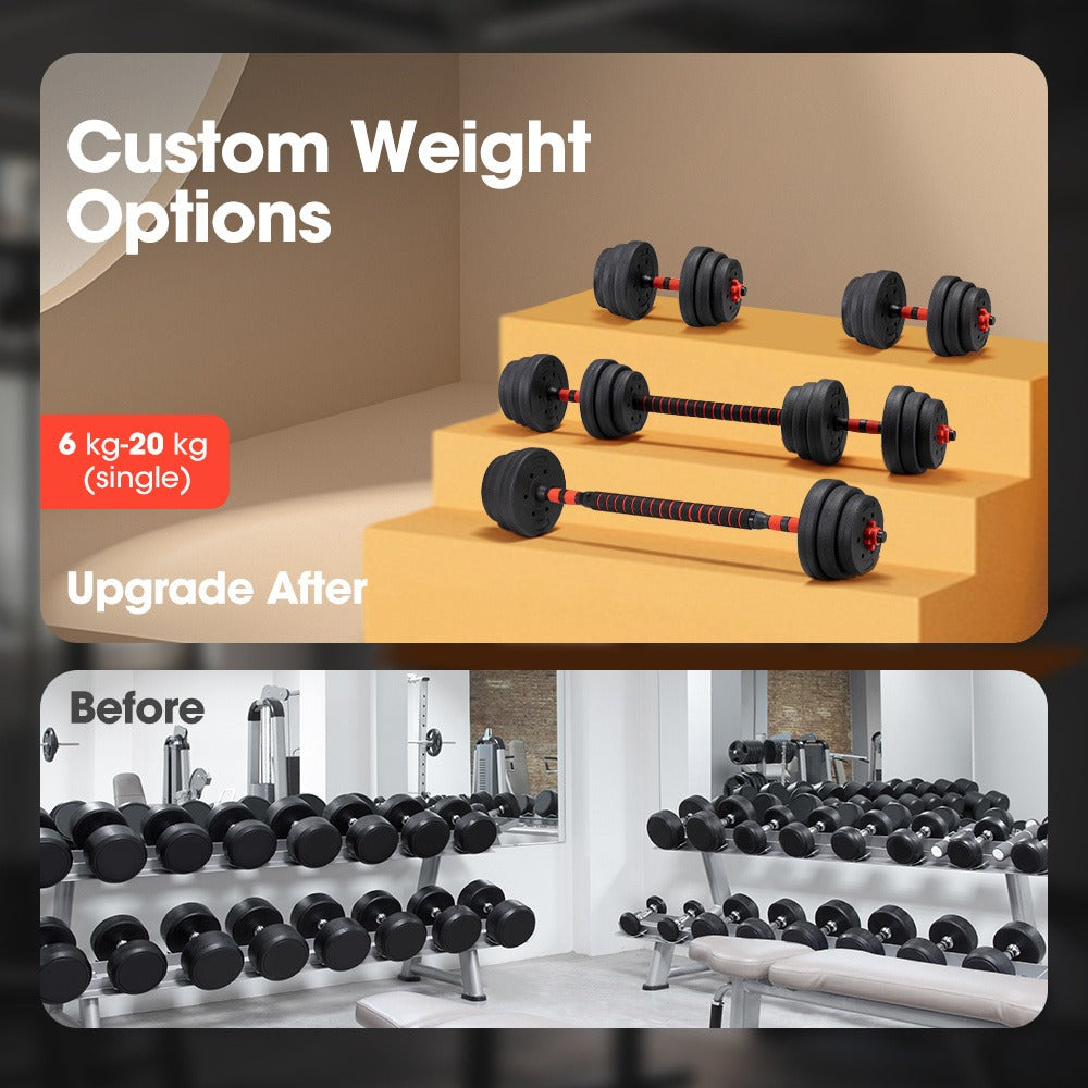 Adjustable Dumbbell and Barbell Set detail view 12 for Australian shoppers