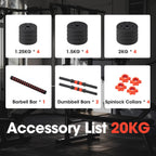 Adjustable Dumbbell and Barbell Set detail view 9 for Australian shoppers