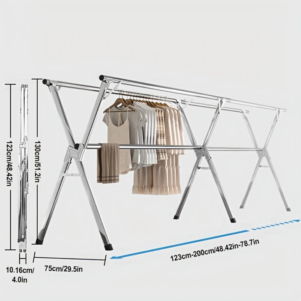 Adjustable Foldable Clothes Drying Rack product detail 3