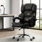 Adjustable Leather Reclining Massage Office Chair - home offices – main product view