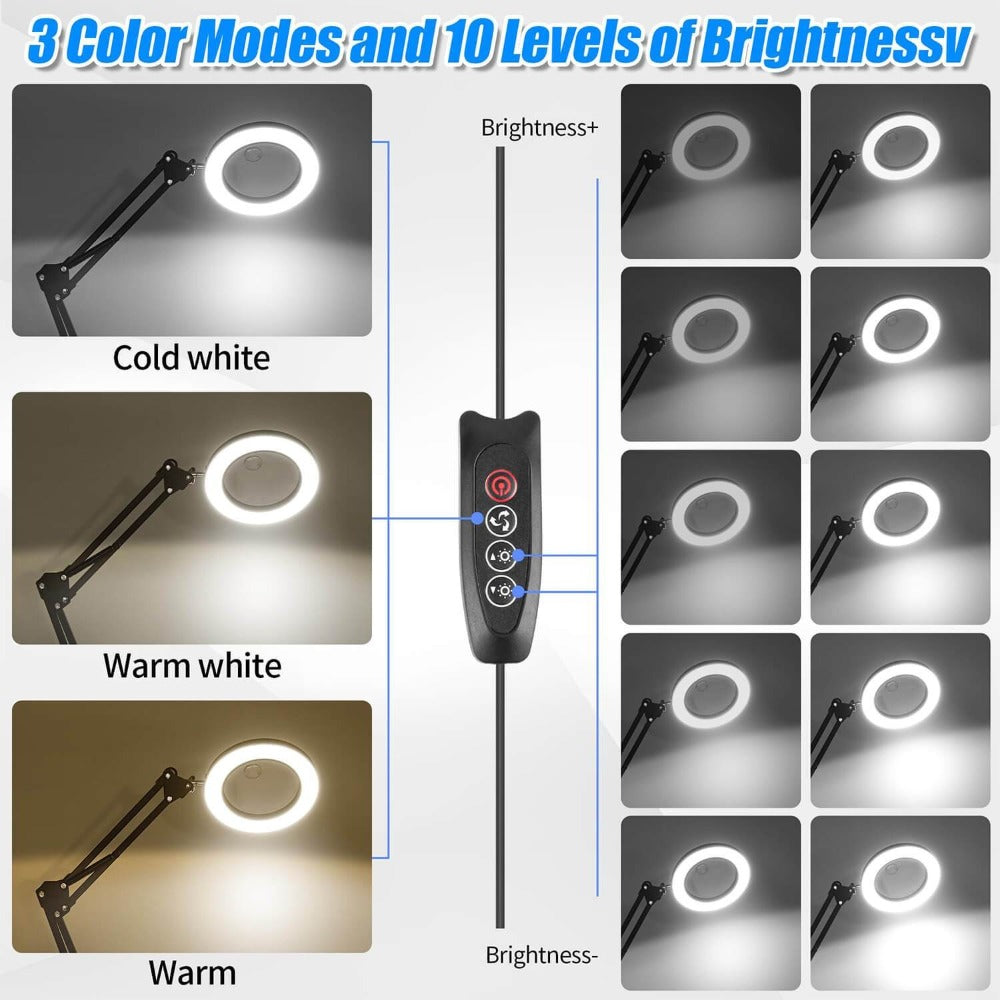 LED Magnifying Desk Lamp detail view 3 for Australian shoppers