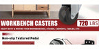 Retractable Workbench Caster Wheel Set detail view 10 for Australian shoppers