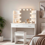 Adjustable White Vanity Dressing Table product detail 6