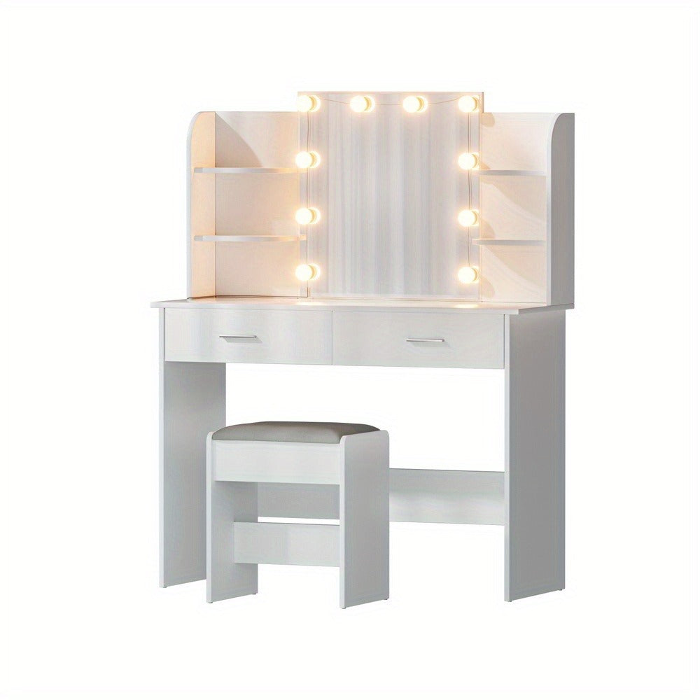 Adjustable White Vanity Dressing Table product detail 2