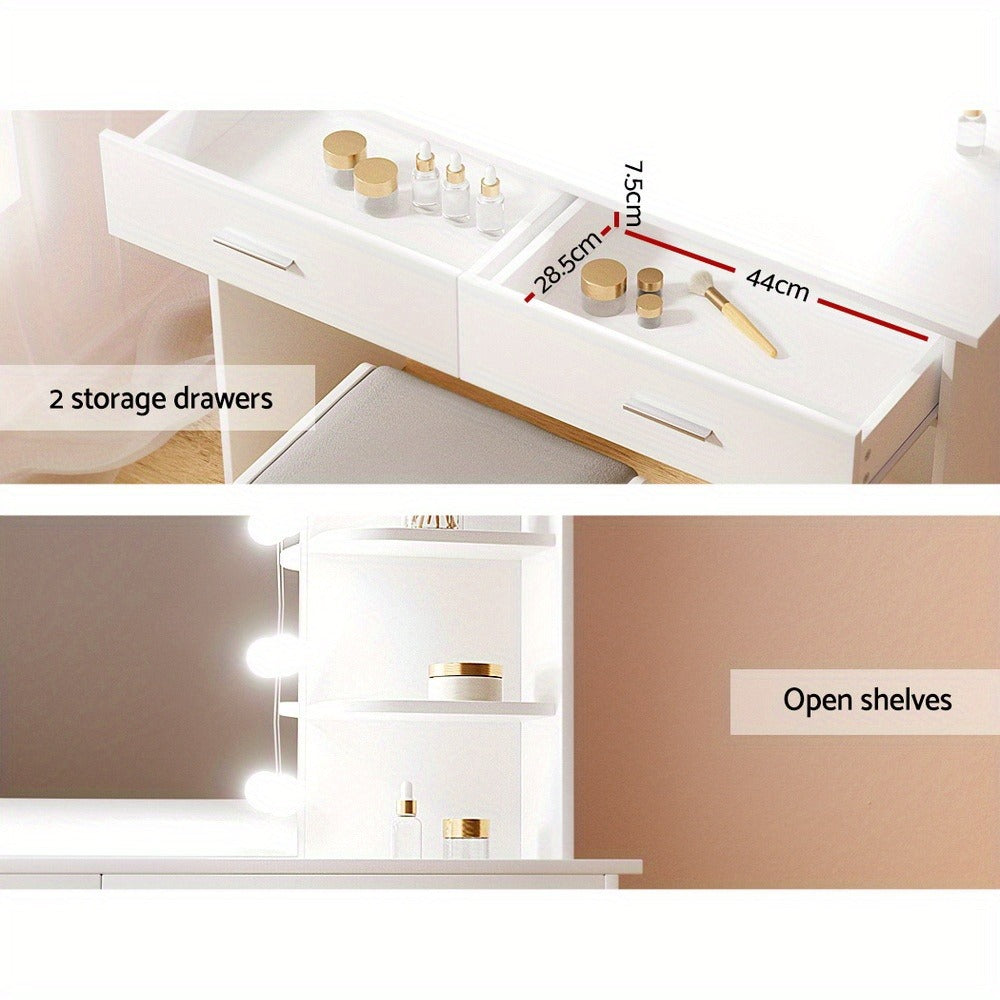 Adjustable White Vanity Dressing Table product detail 7