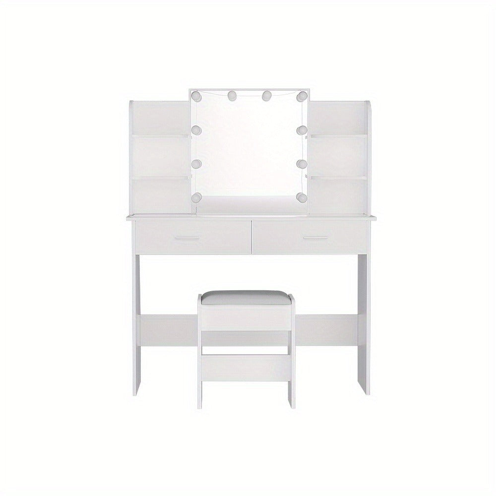 Adjustable White Vanity Dressing Table product detail 4