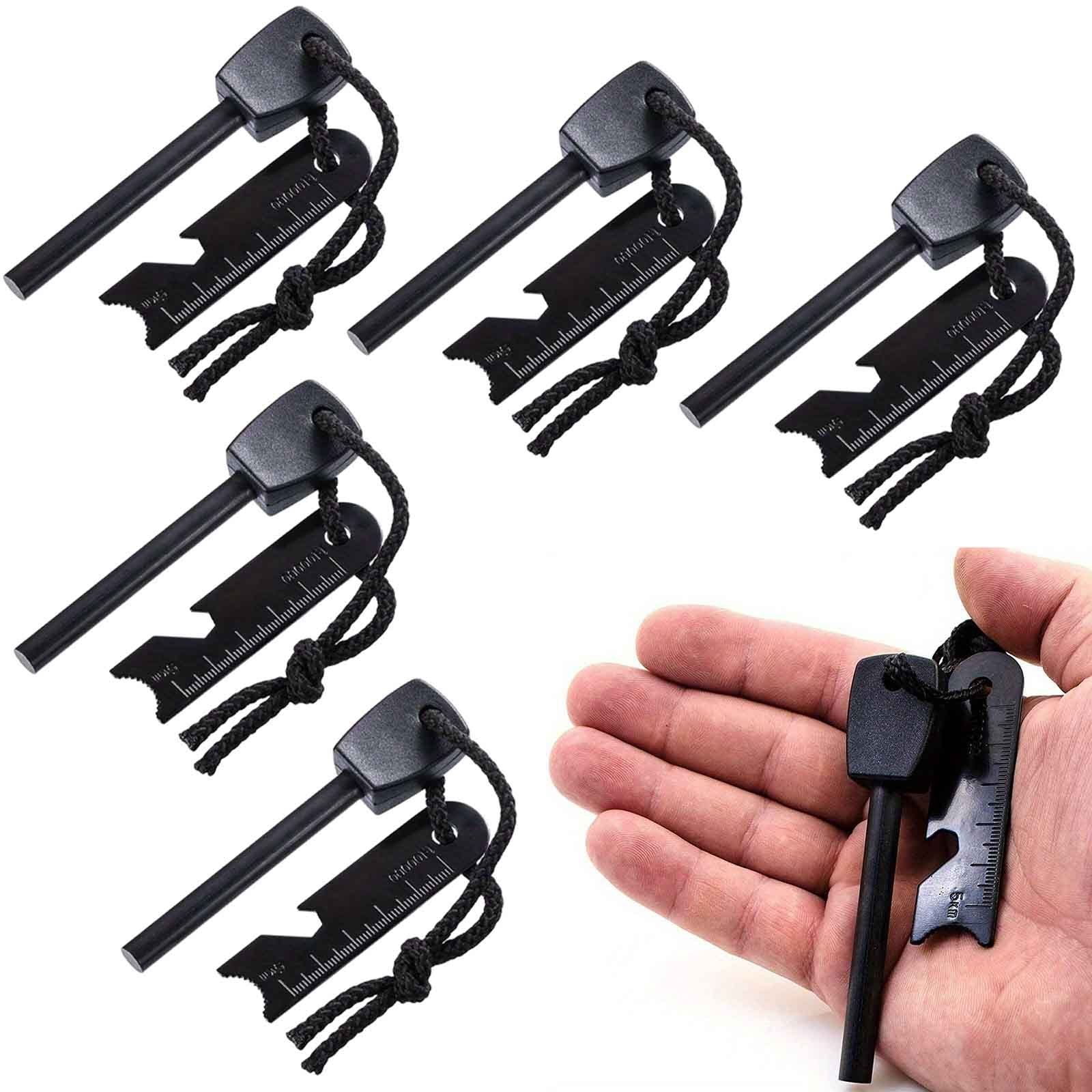 5pcs Iron Rods - Fire Rods - Fire Flint And Fire Starter Kit - Survival Flint Spark Rods, Camping, Hiking, Jungle Crafts