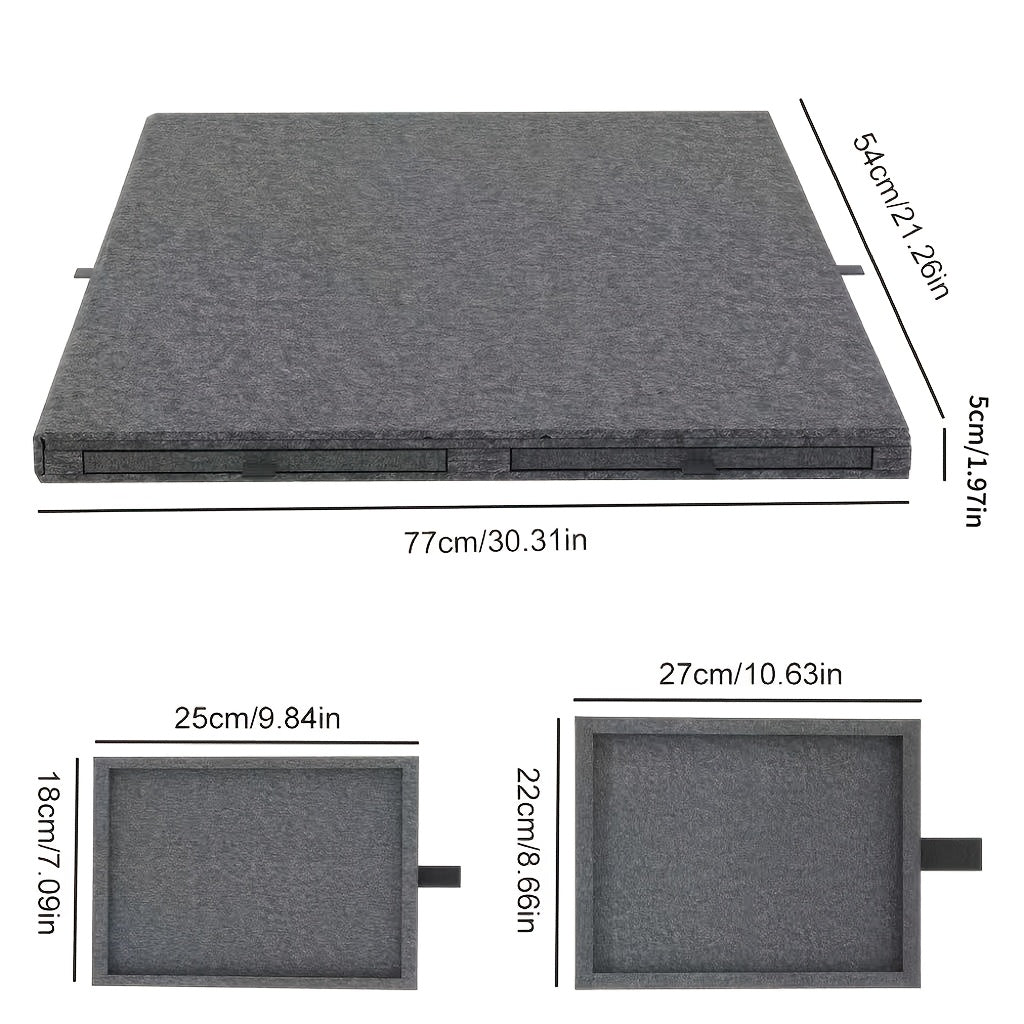 Portable 6- Drawer Felt Puzzle Board- Compact Foldable Design for Easy Storage& Sorting, Ideal for 100- 1000pcs Jigsaw Puzzles
