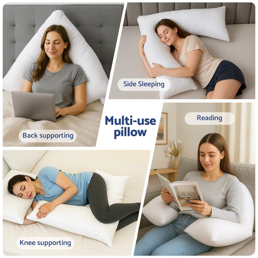 Giselle Bedding V Shape Pillow Boomerang Nursing Body Cushion