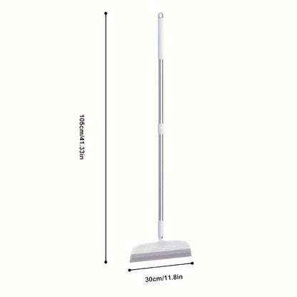 1pc Floor Scraping Broom, Bathroom Floor Scraper, Window Squeegee, Water Squeegee, For Floors, Glass, Tile, Windows, Bathroom, To Remove Water, Dust, Pet Hair, Cleaning Supplies, Cleaning Tool