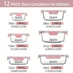 Airtight Glass Food Storage Container Set - Everyday for Kitchen – additional product view 17