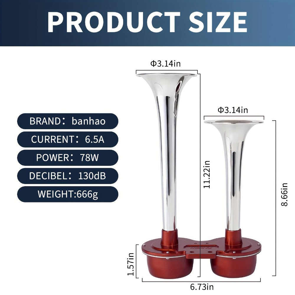 Aluminum Alloy 12V Vehicle Air Horn product detail 2
