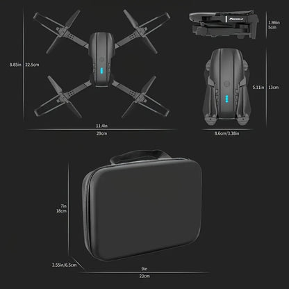 8K Ultra HD Drone With Dual Camera - Auto Obstacle Avoidance Technology, Optical Flow Positioning, Smooth Auto Hover & 360° Rotation, Ideal For Travel/Outdoor Shooting